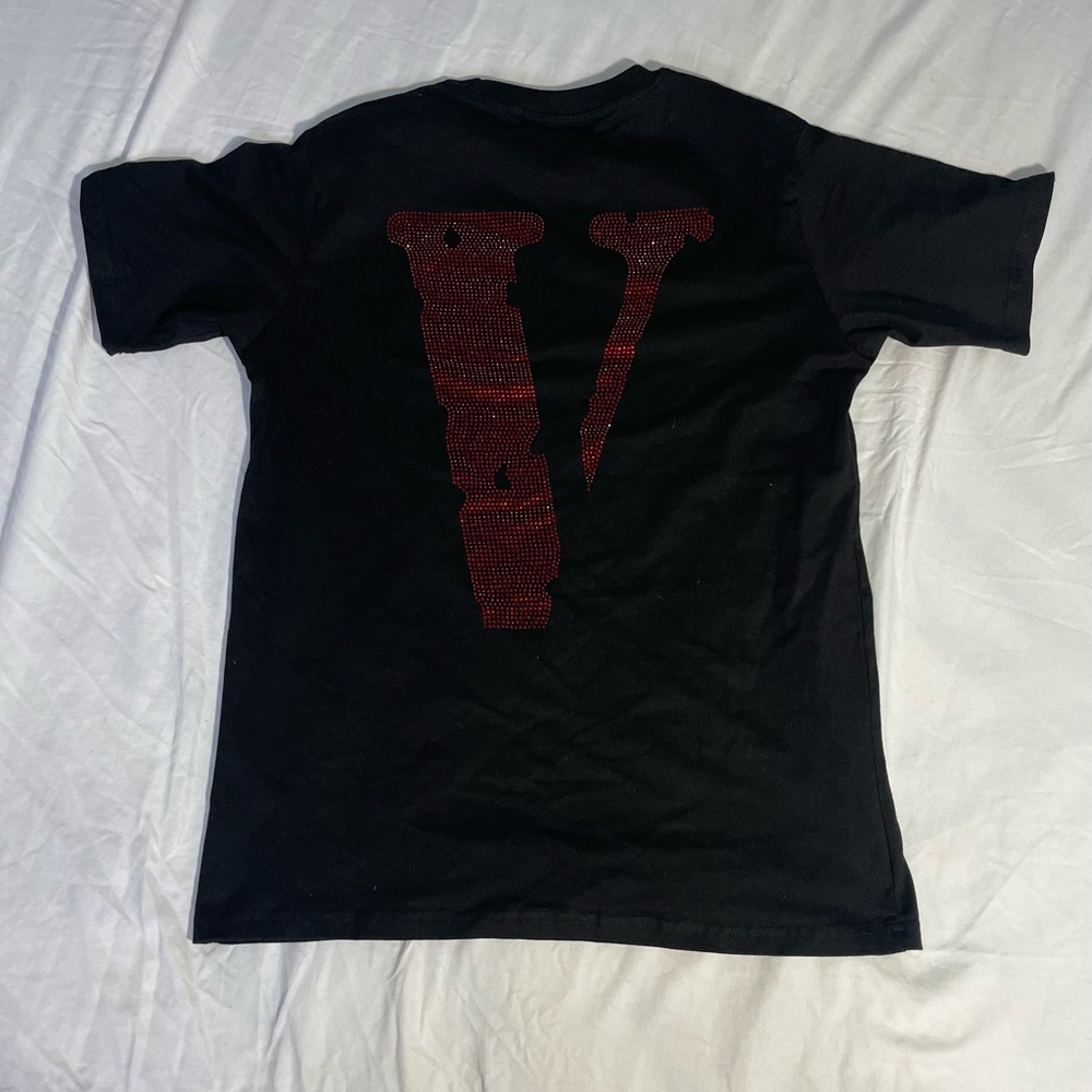 Vlone friends rhinestone shirt
